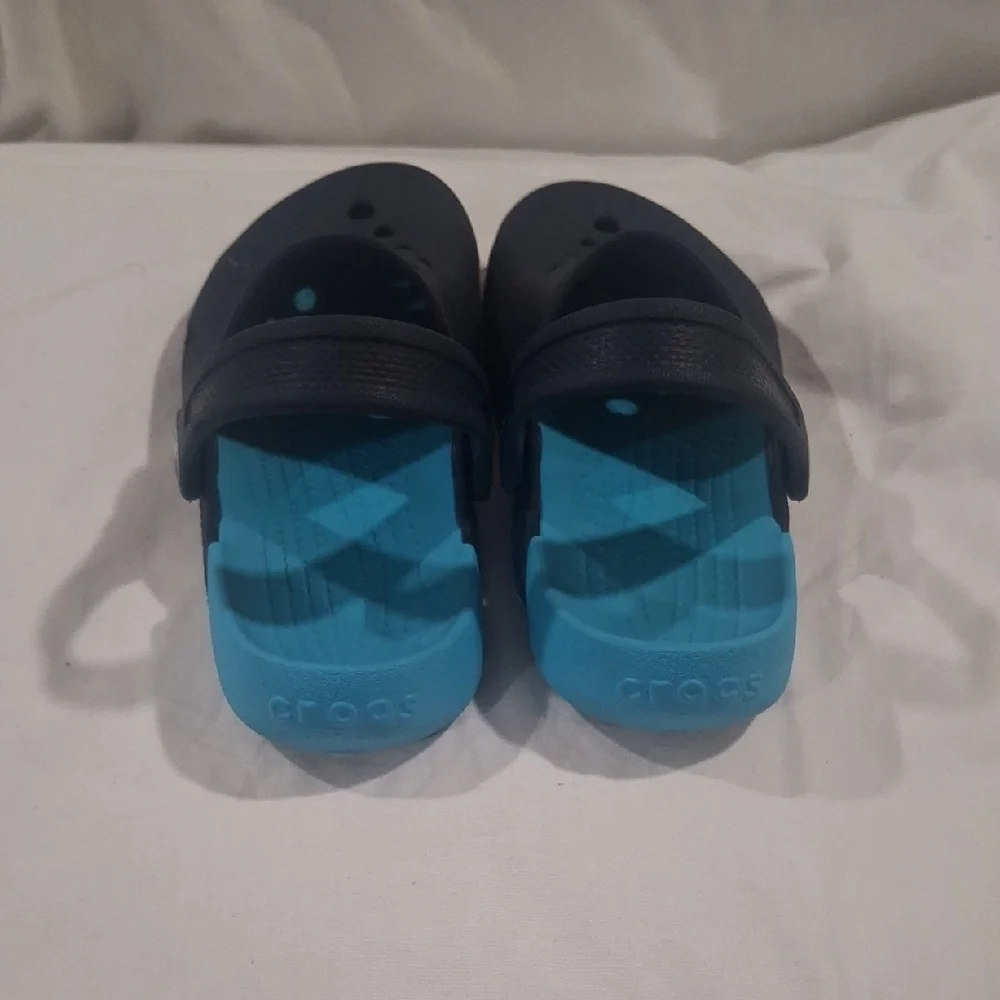 CROCS Kids Dark Blue Water Shoes Size C11